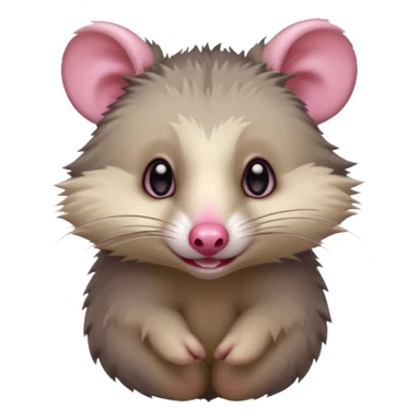 opossum, full body sticker