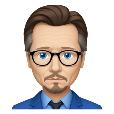Gary Oldman with blue eyes sticker