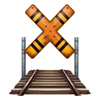 Railroad crossing  sticker