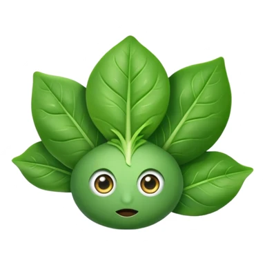 Spinach with eyes sticker