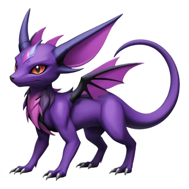 Salandit-Noivern-Espeon-Hybrid (Full body) sticker