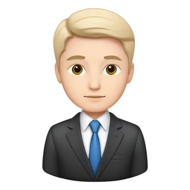 director business confidently wears smart business attire sticker