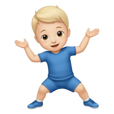 dance small baby boy sticker
