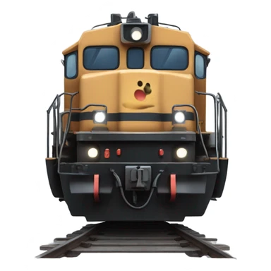 A electric locomotive (With little shiny black Kirby eyes) sticker