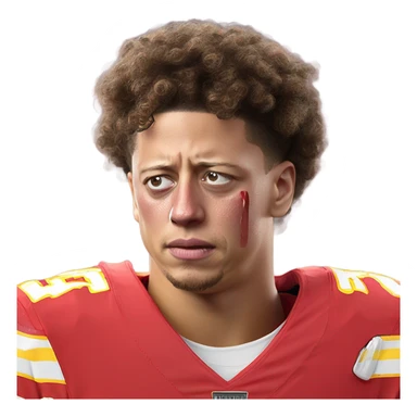 patrick mahomes crying sticker