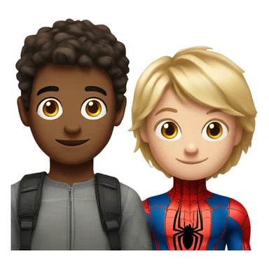 Spiderman and a norwegian boy sticker