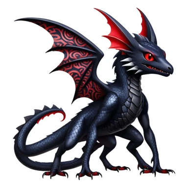 Shiny Epic Badass Gothic Noibat-Salandit-Nargacuga-Hybrid sticker