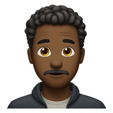 Black man coughing  sticker