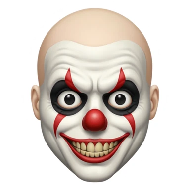 Art the clown (bald mim) Terrifier movie sticker