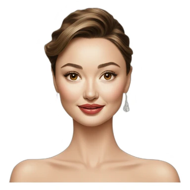 portrait of Miranda Kerr sticker