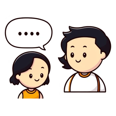 couple embracing with speech bubble saying tumse sticker