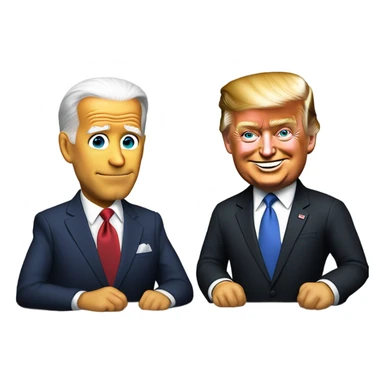 Joe Biden and Donald trump sticker