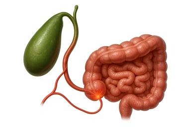 CISTIFELLEA E INTESTINO SONO COLLEGATI NEL DOLORE, iperrealistico 4k sticker