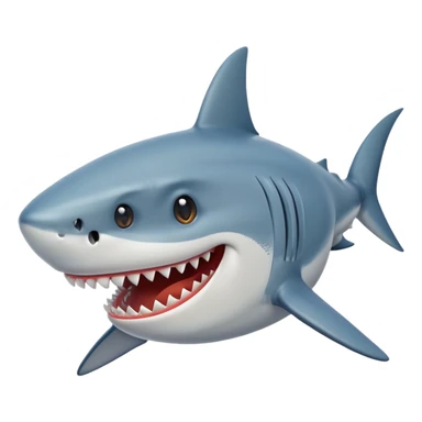 Shark laughing  sticker