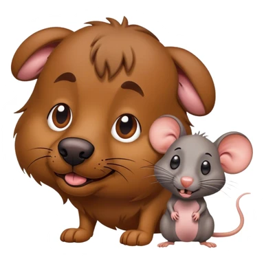 perro randy rata sticker