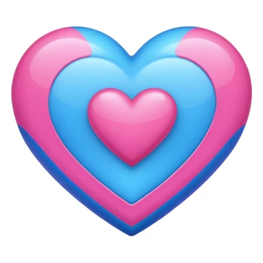 A bisexual heart sticker