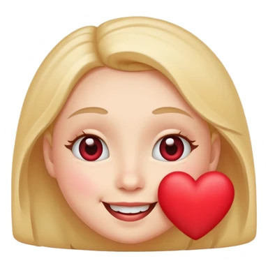 Smiling face with heart-shaped eyes  sticker