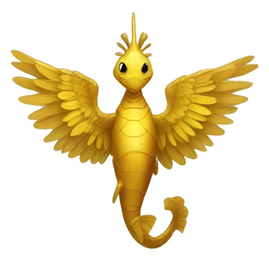 Escorpión dorado con alas sticker