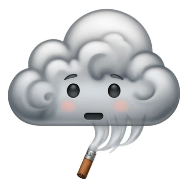 smoke coming out of a blunt sticker