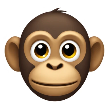 The back side of a monkey sticker