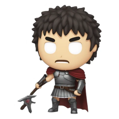 angry berserk guts with large claymore without guard sticker