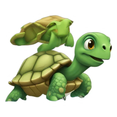 tortuga voy sticker