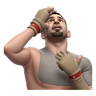 boy in fingerless gloves sticker