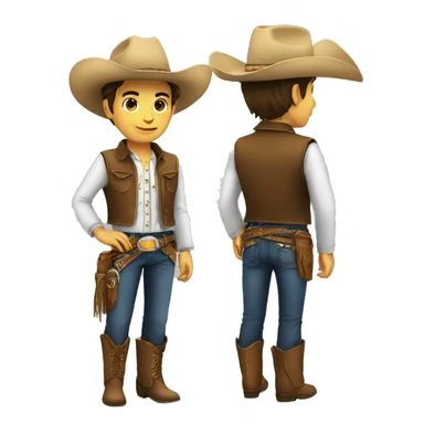 Joven vaquero  sticker