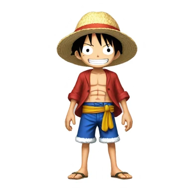 Luffy in one piece sticker