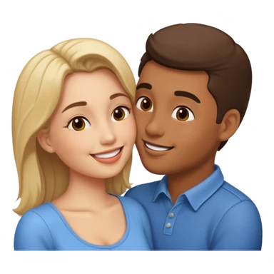 Lip kiss  bf gf sticker