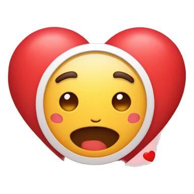Emoji de un corazón con la letra MyN sticker