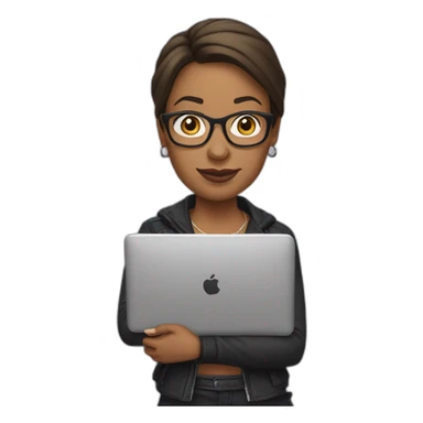 Dawne "the rock"  johnson holding laptop sticker