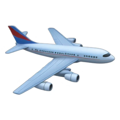 avion avec deux tours sticker