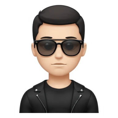 boy naked white musclar with sunglasses black sticker