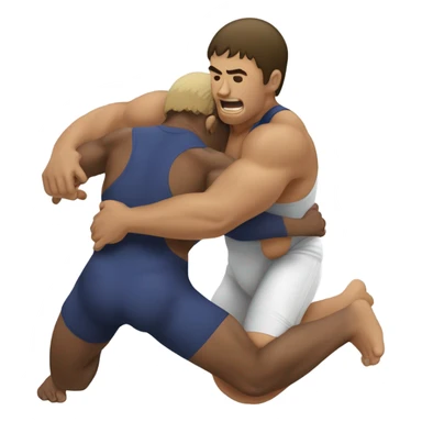 Wrestler pinning someone sticker