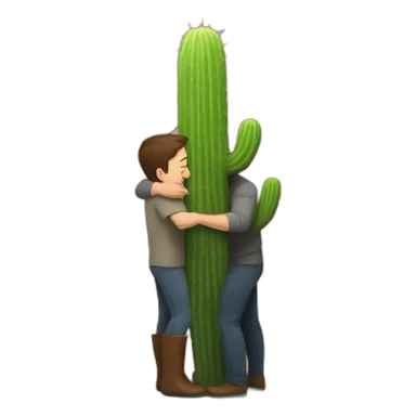 Elon musk hugging a cactus sticker