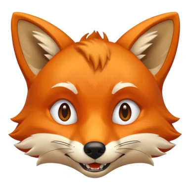 A black panther but it is a orange colored fox sticker