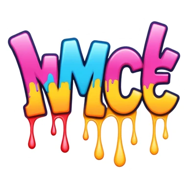 give me graffiti text that says MC  sticker