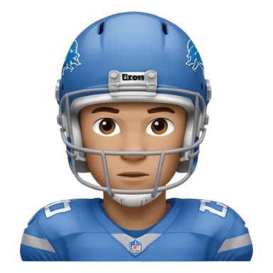 Detroit lions football sticker