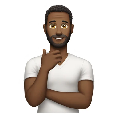 White men with tatu in the hand sticker