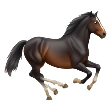 Horse galloping sticker