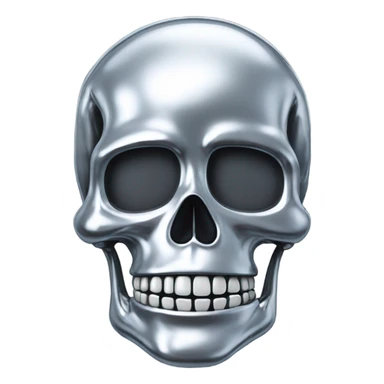 Skeleton made out of chrome sticker