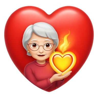 Grandma, your love and kindness shine in my life like warm sunshine—thank you for everything. Inside of a red heart sticker