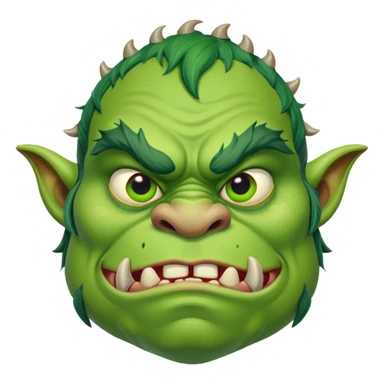Ugly ogre sticker