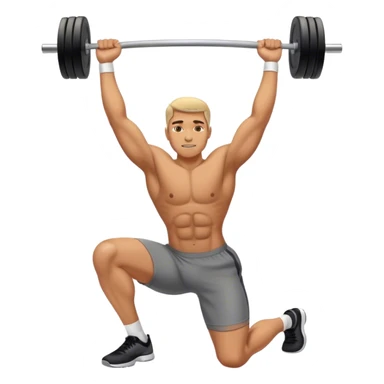 man weighted glute bridges sticker