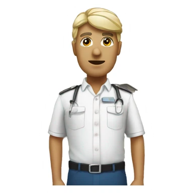 Arzt vor Haus  sticker