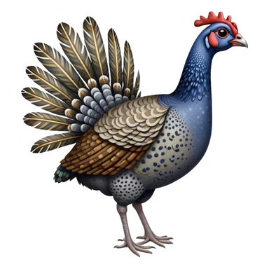 guinea fowl 
 sticker