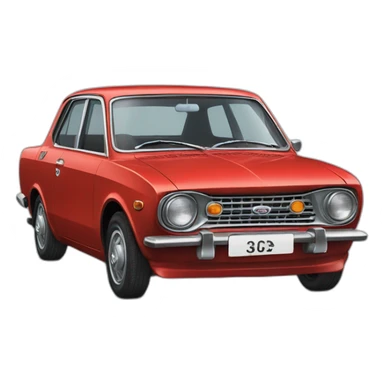 1962 BLACK DATSUN BLUEBIRD sticker