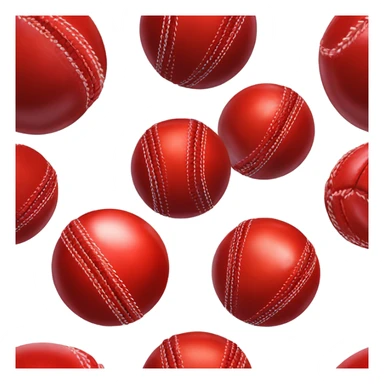 red cricket ball sticker