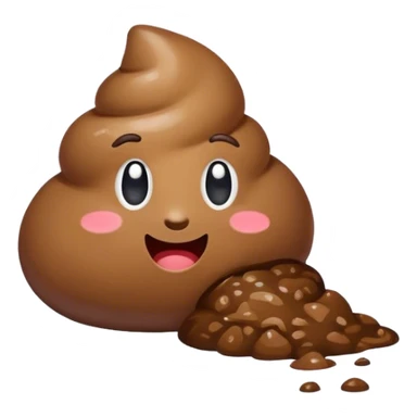 Poop covered quarter  sticker